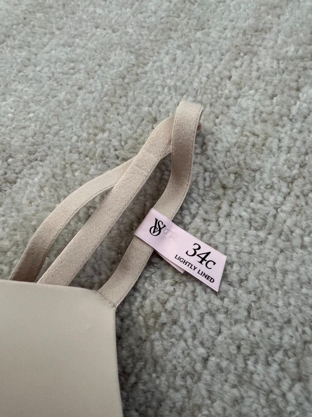 Victoria’s Secret Lightly Lined Wireless T-Shirt Bra Nude Beige 34C NWOT - Picture 5 of 8